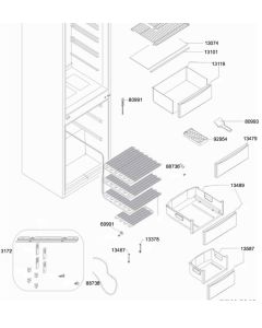 766138152 Smeg Freezer Drawer Front